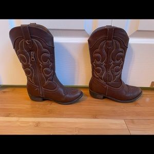Girls cowboy cowgirl boots Cat & Jack sz13